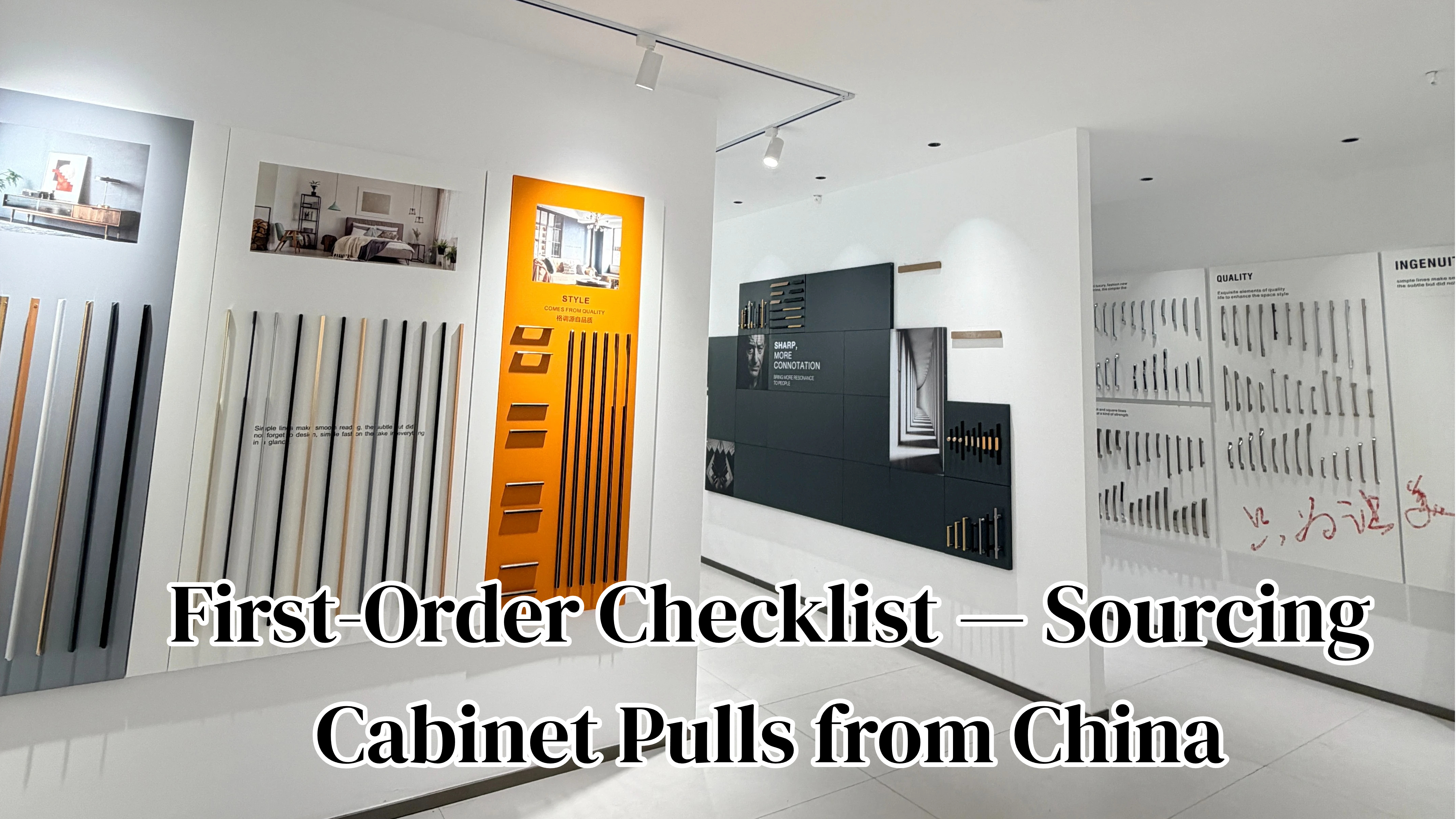 How to Source Cabinet Pulls from China: A First-Order Checklist for Buyers Who Haven't Done It Before