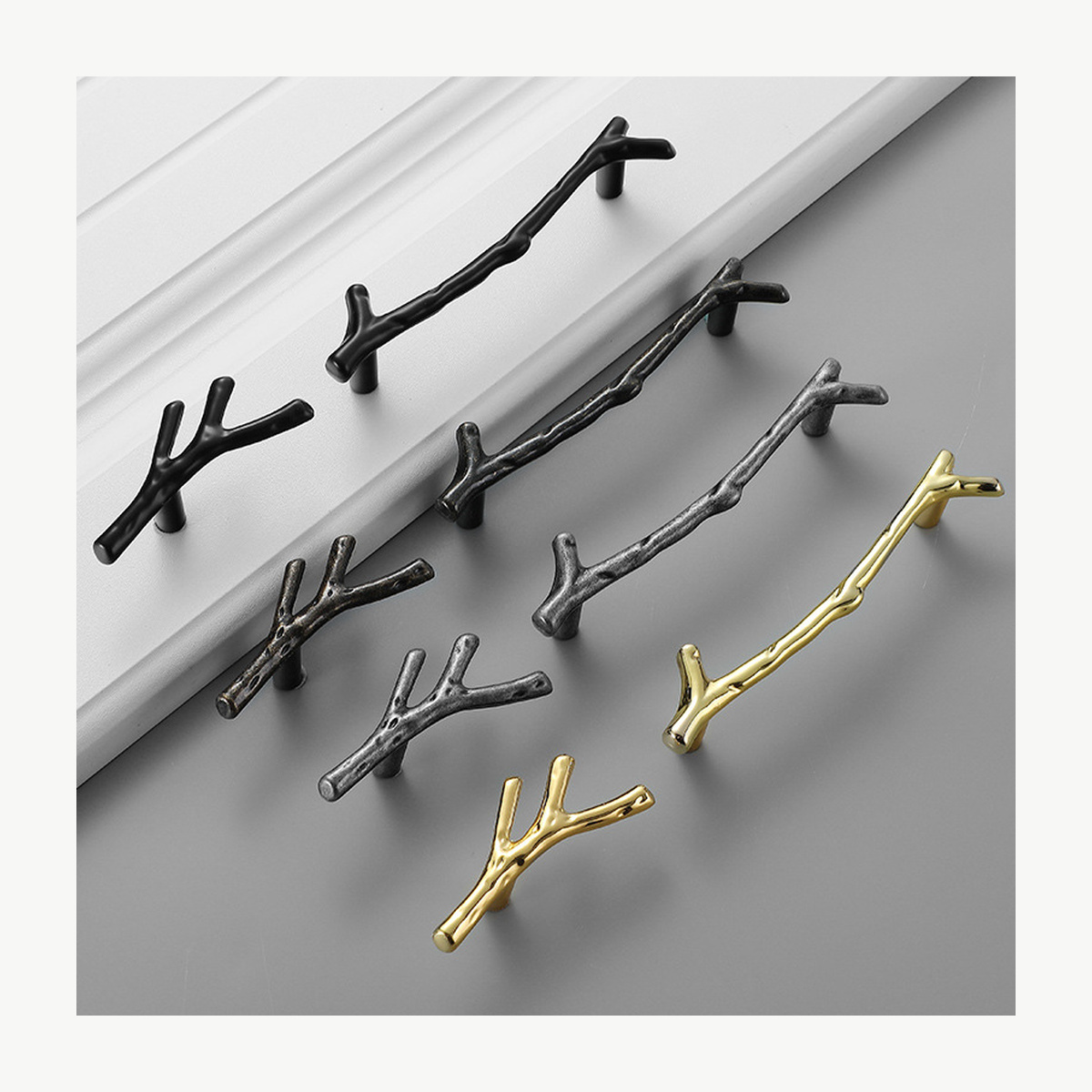 Branch-Form Bar Pull - Zinc Alloy Pulls