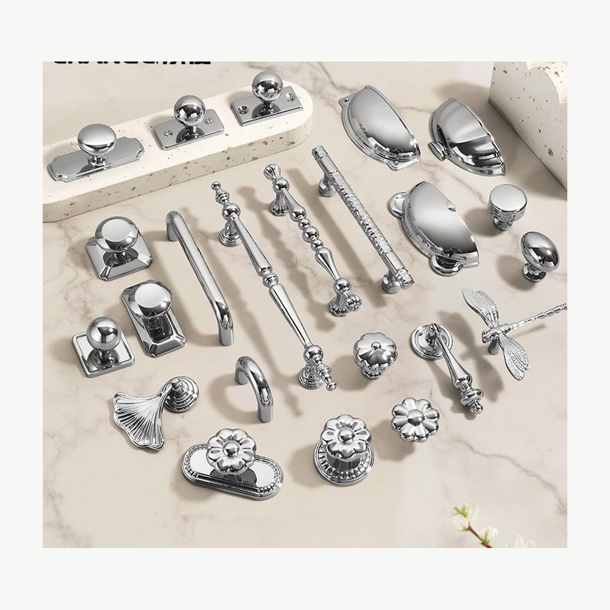 Chrome Assorted Pull Set - Zinc Alloy Pulls