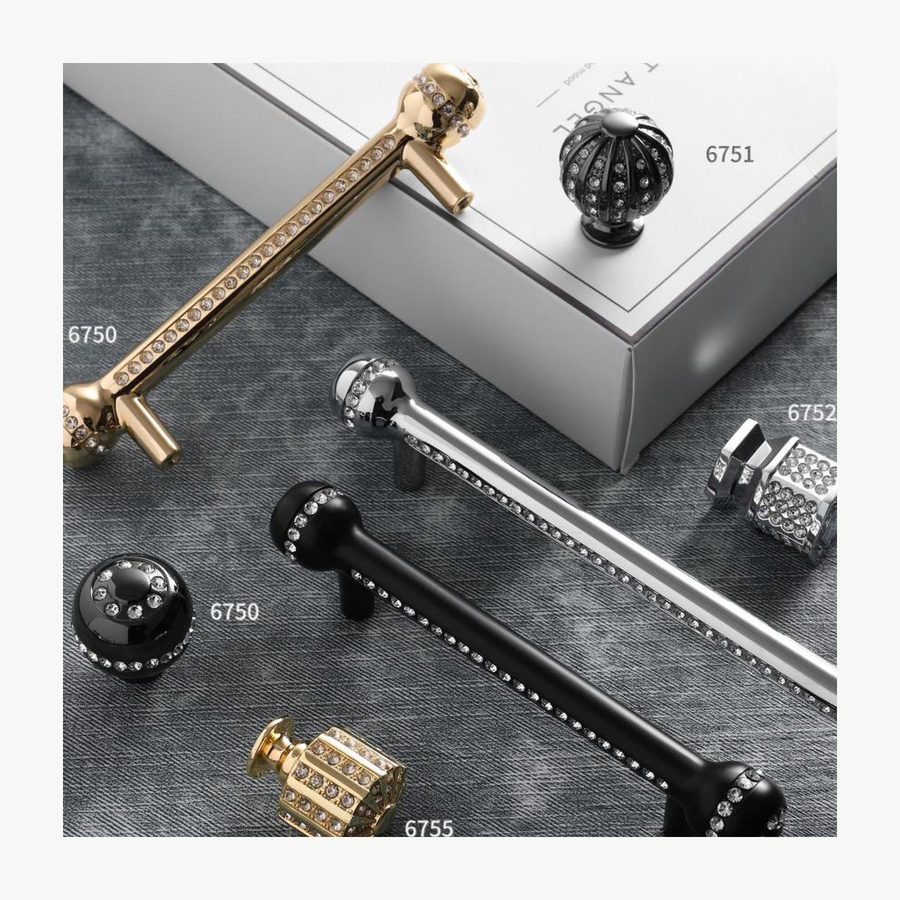 Full-Crystal Sphere Pull - Crystal & Ceramic Pulls