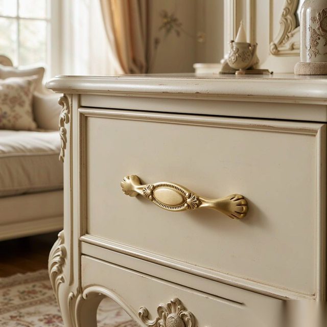 Solid Brass Scroll Pull - Solid Brass & Copper Pulls