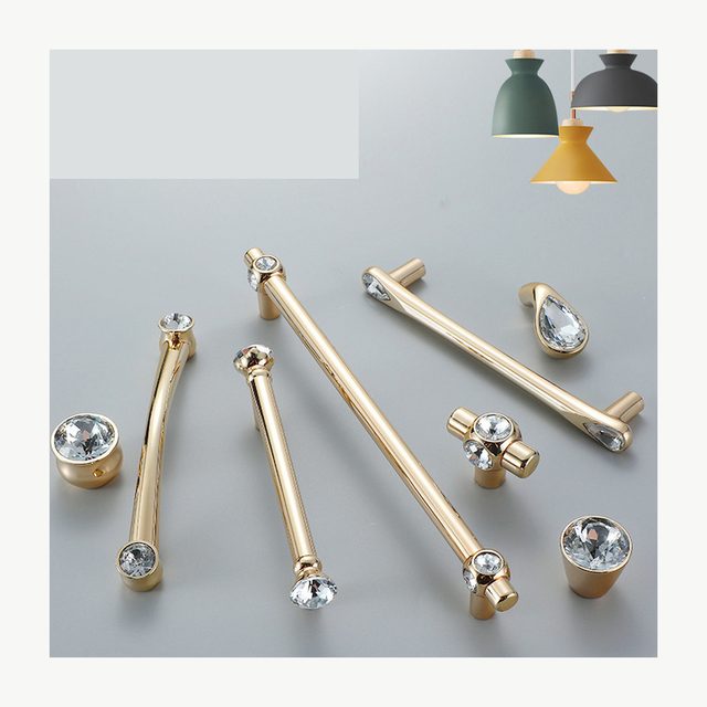Crystal Bar Pull - Crystal & Ceramic Pulls
