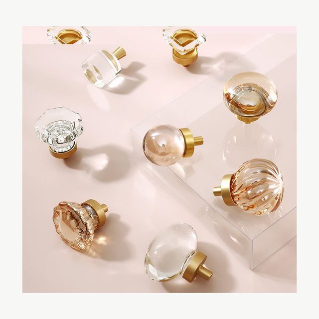 Crystal Glass Knob - Crystal & Ceramic Pulls