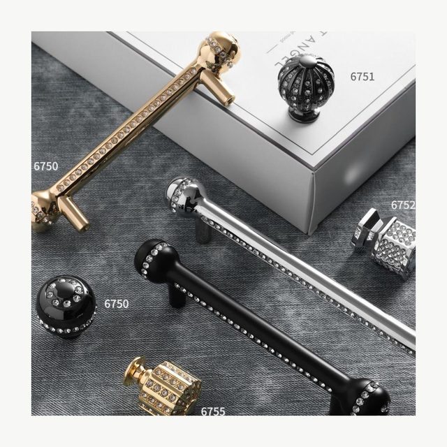 Full-Crystal Knob - Crystal & Ceramic Pulls