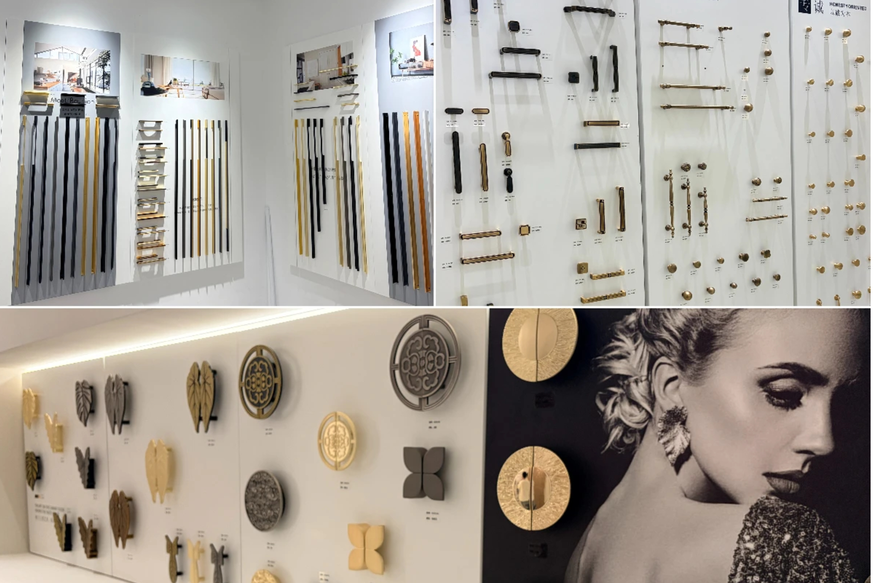 Cabinet hardware stock, samples and export packing