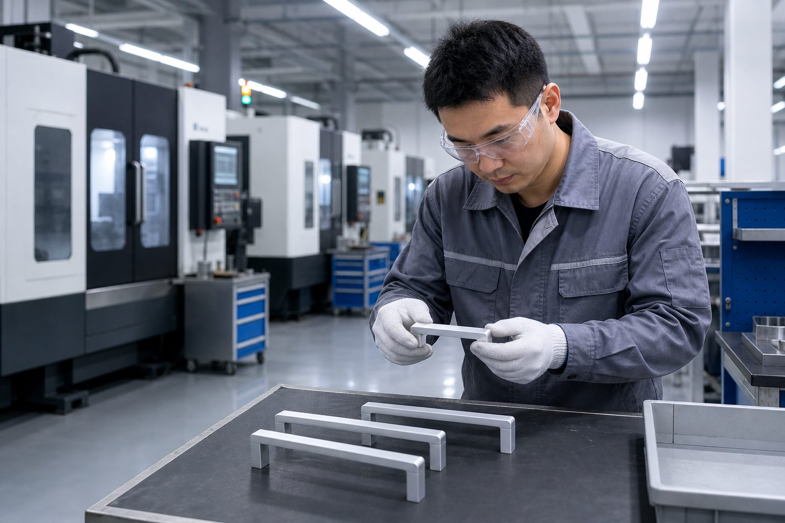 Quality inspection inside the Handlink Hardware factory